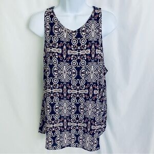 Willi Smith Sleeveless Blouse Size Large